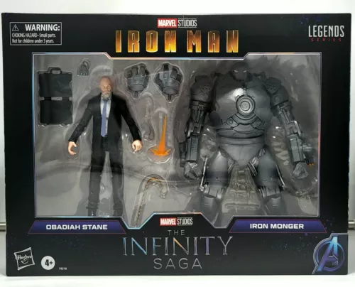 Paquete de 2 figuras de acción Marvel Legends Obadiah Stane and Iron Monger de 6" Hasbro