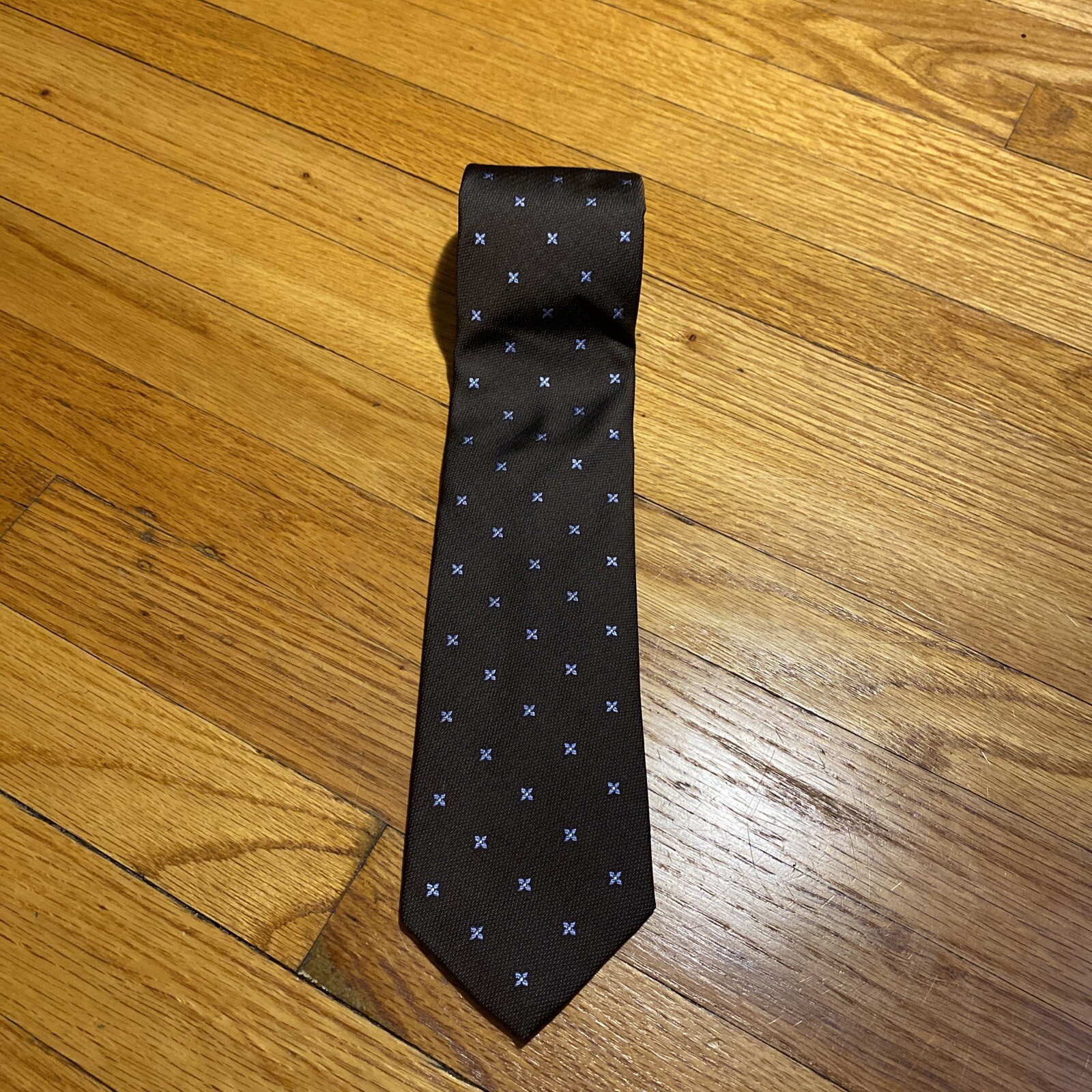 (1) Trendy Brown Flower Patterned Robert Talbott … - image 1