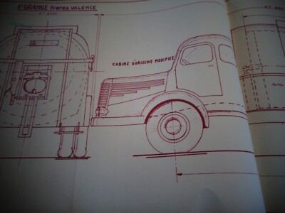 PLAN / SCHEMA - ALTER LKW, VAN UNIC Prospekt Brochure Auto 1954