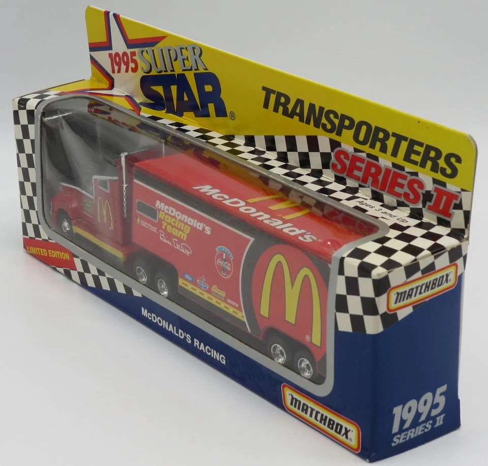 1995 Super Star Transporters series II McDonald's racing team die cast car - Image 4 of 4