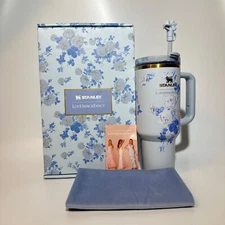 Love Shack Fancy Tumbler 40oz Holiday Rosa Beaux Blue