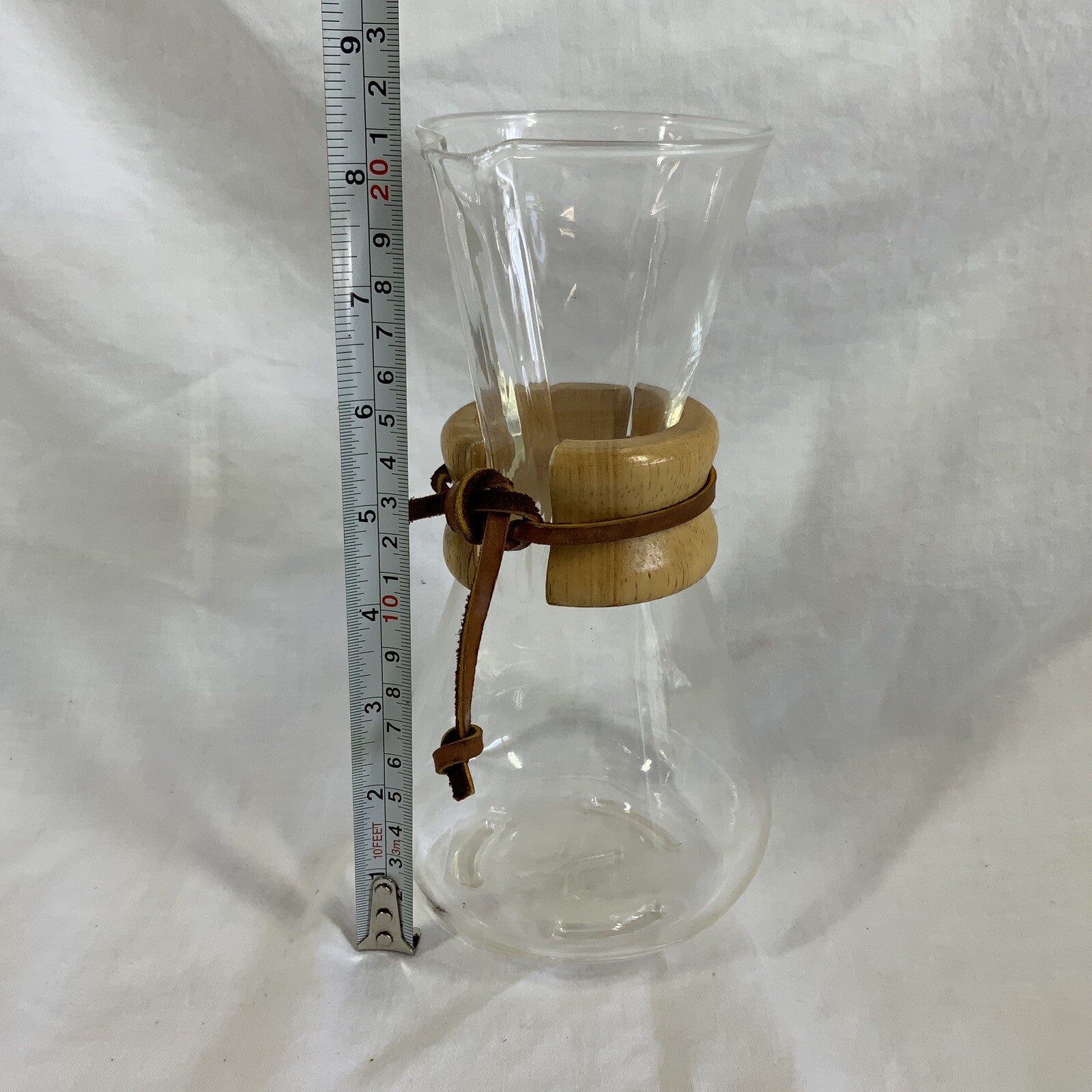 Chemex Pour Over Drip Coffee Maker Pyrex Glass 3 Cup EUC Made in USA eBay