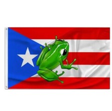 Puerto Rico Rican Flag  Coqui 3 X 5 Feet W/ Brass Grommets  Free Ship