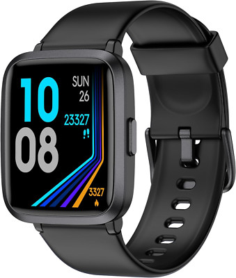 Smart Watch, Touchscreen Fitness Tracker with Heart Rate & Spo2 Monitor, Sleep T