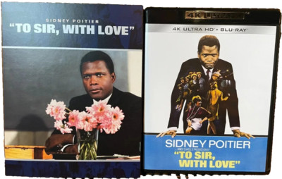 To Sir, With Love 4K ULTRA HD BLU RAY Digital* 2 DISC + RARE OOP SLIPCOVER