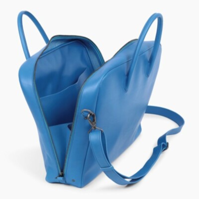 Isaac Reina Bond satchel messenger bag in cyan | eBay