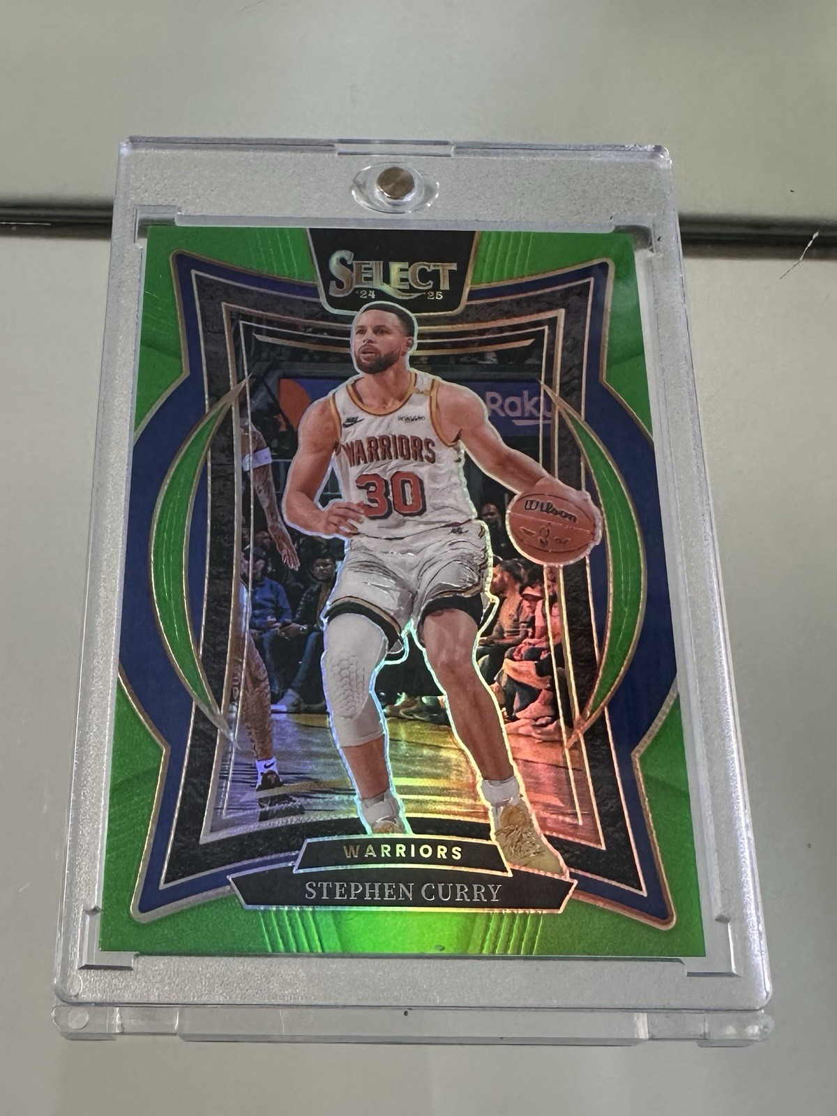 2024-25 Panini Select Stephen Curry #7 Concourse Neon Green /75