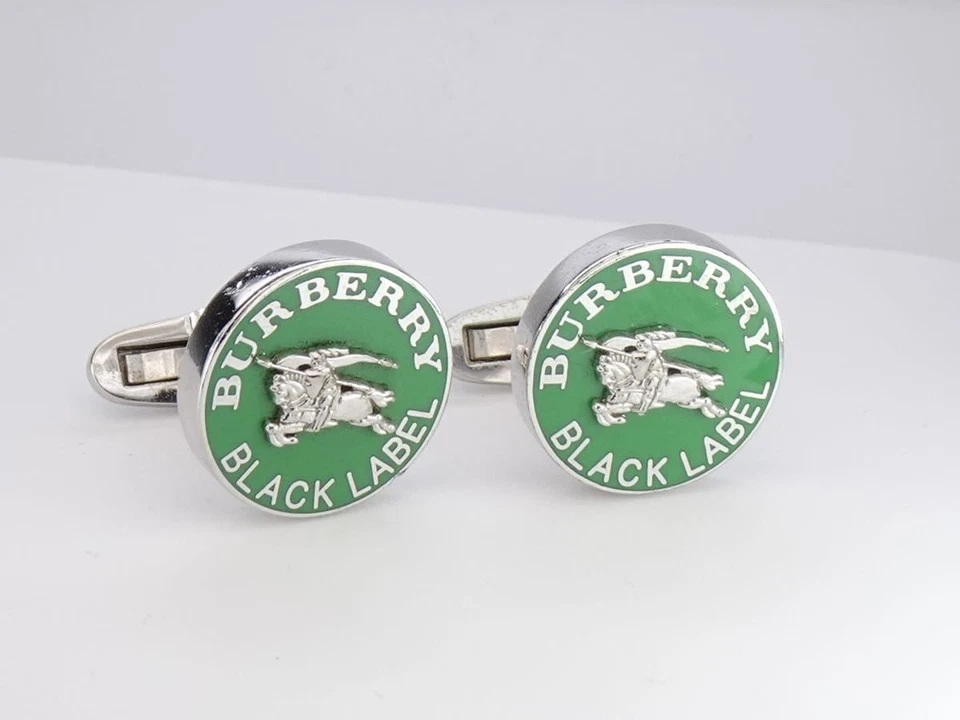 Burberry Green Silver Horse Night Cufflinks - Image 2 of 4
