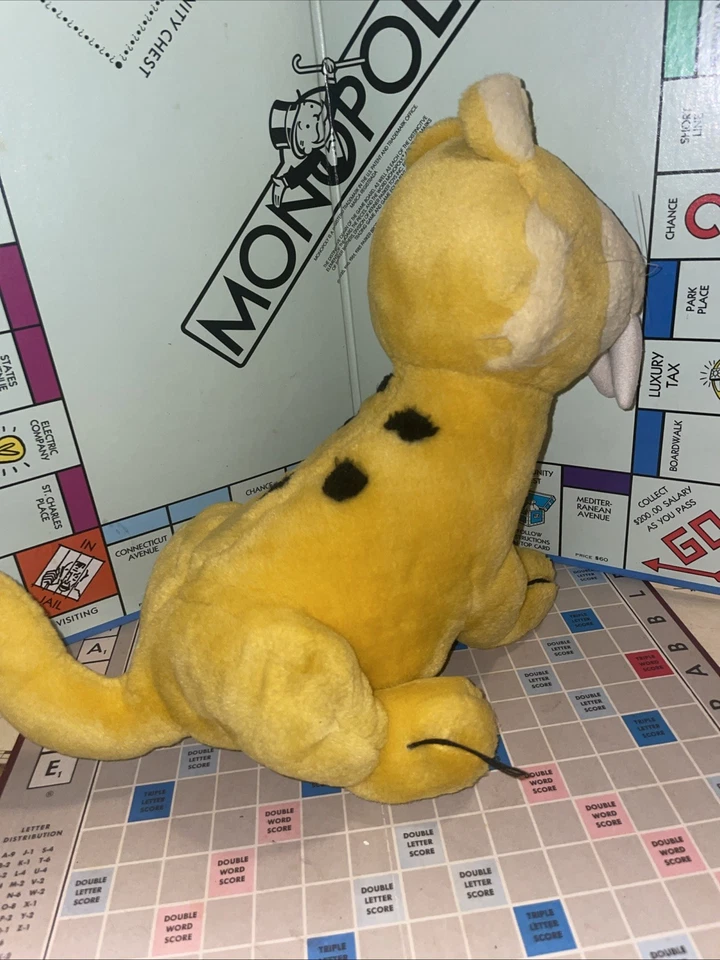 Juguete de peluche de 10" Baby Puss Saber Tooth Tiger The Flintstones 1996 Hanna Barbera  Foto 4 de 4