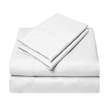 1000TC Egyptian Cotton RV Camper Bunk Sheet Set white Solid All Sizes