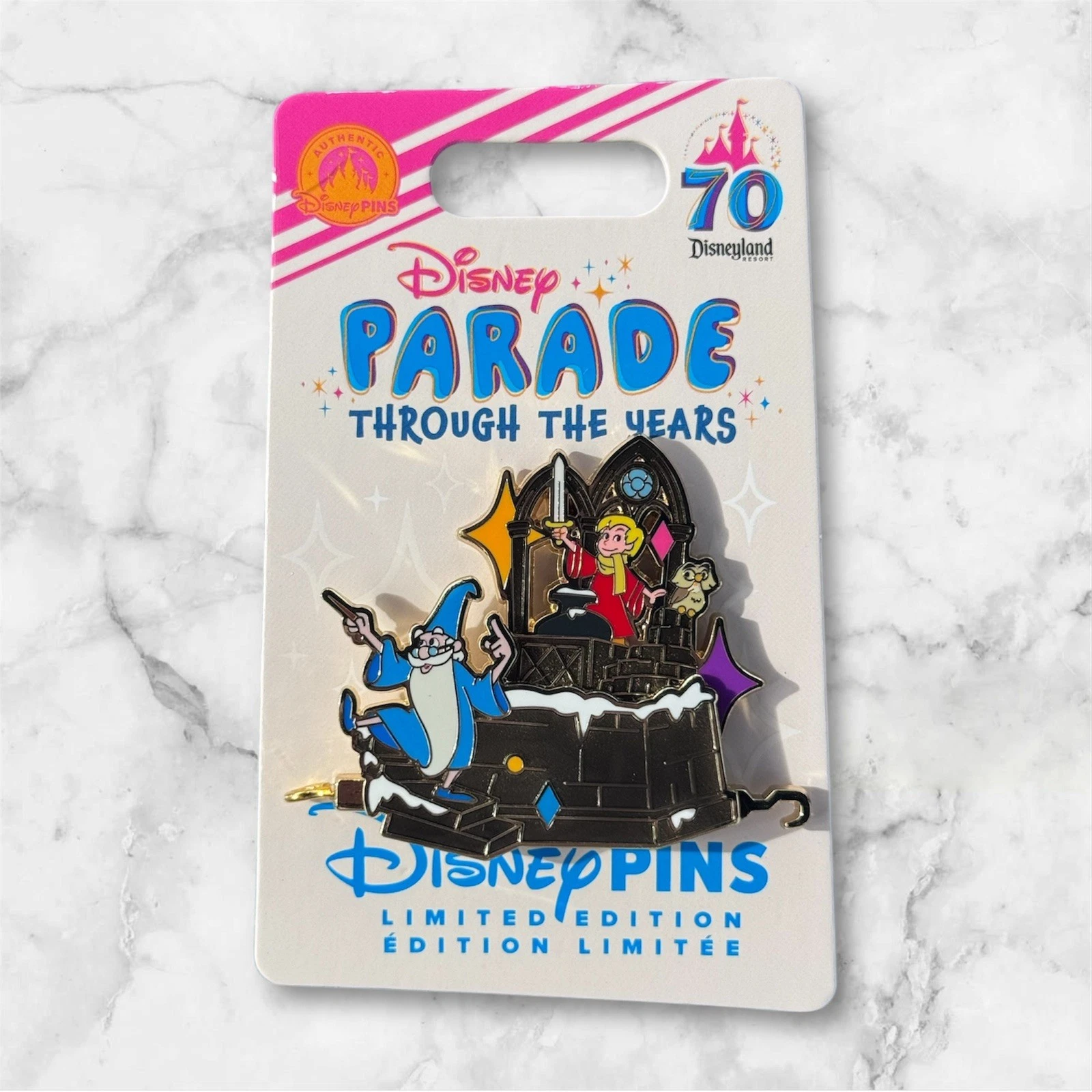 Disney Parks Sword And The Stone Parade Through the Years Pin LE 2000