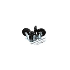 Perlick Caster Kit, Swivel Plate, 6 1/8" Overall Height, 5" Wheel,