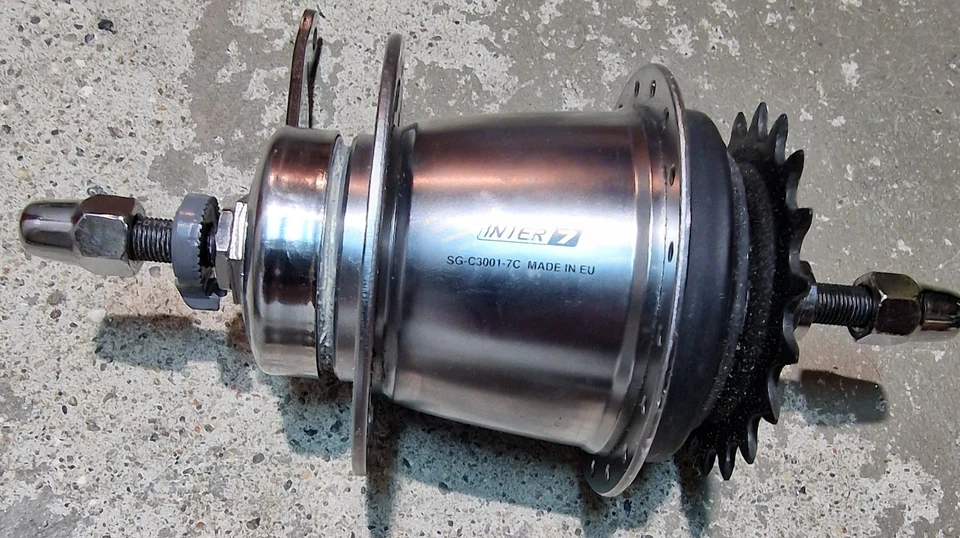 1x Hinterrad-Nabe Shimano Nexus Inter 7 SG-C3001-7C (Rücktrittbremse) - Bild 2 von 3