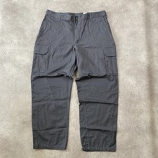 Dog & Amelia Cargo Trousers Mens 38" Straight Fit Workwear Pants, Grey