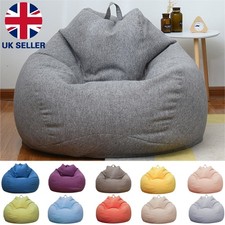 Extra Large Bean Bag Chair Sofa Cover Indoor Lazy Lounger For Adults No Fillings