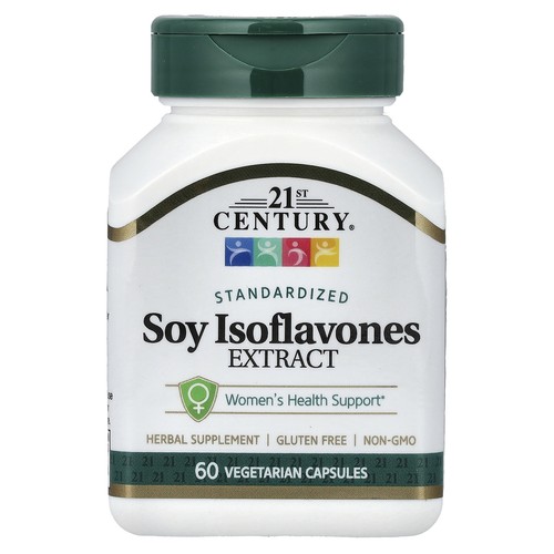 Soy Isoflavones Extract, Standardized, 60 Vegetarian Capsules (50 mg per