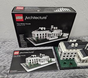 LEGO Architecture White House 21006 with Box & Manual 98% Complete Please Read 