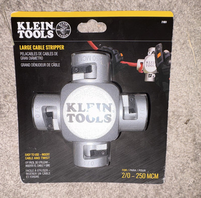Klein Tools Large Cable Stripper 2/0-250 MCM Black Sheath MPN 21050