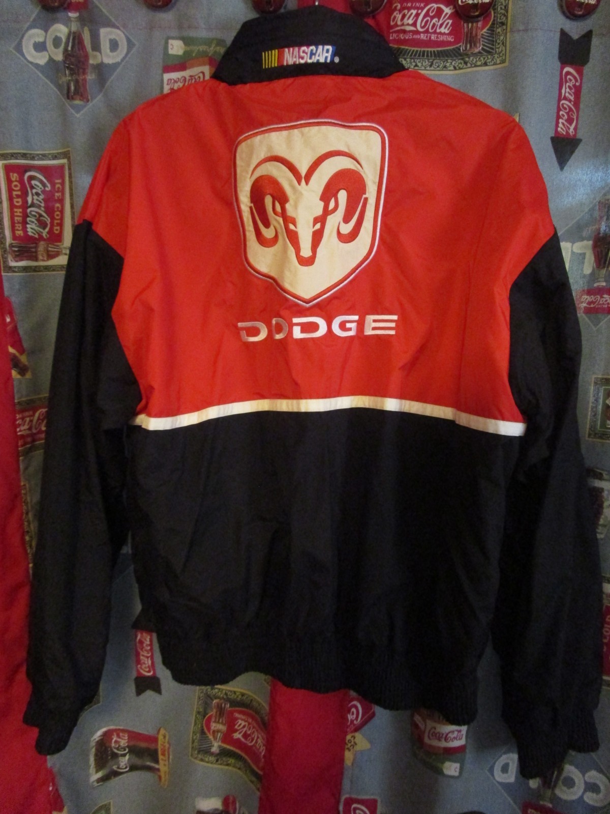 VINTAGE Dodge Motorsports NASCAR Racing Champions Apparel Zip Up Jacket Mens L image 4