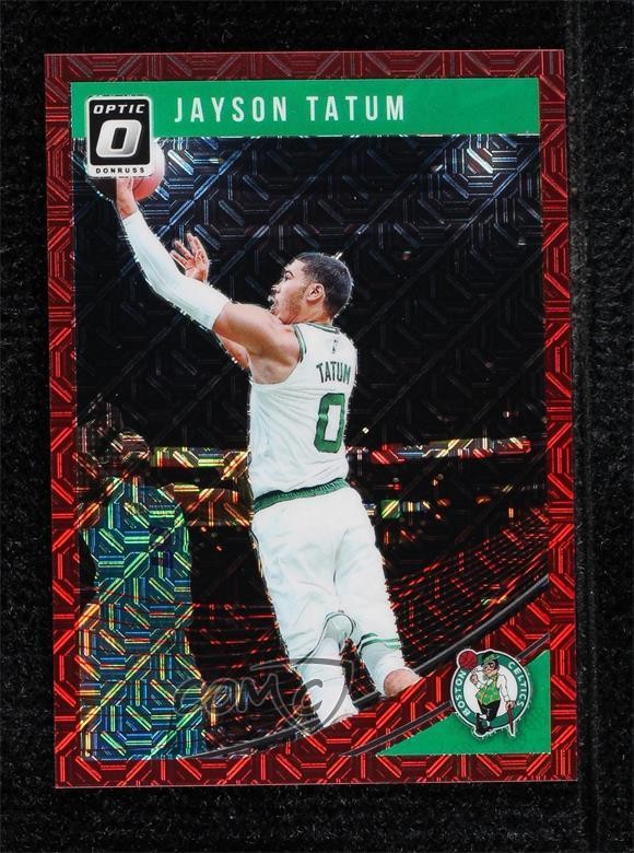 2018-19 Panini Donruss Optic Choice Red Prizm /88 Jayson Tatum #76