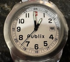 Publix 20 Year Service Award Victorinox Swiss Army 26006 CB Watch White Dial