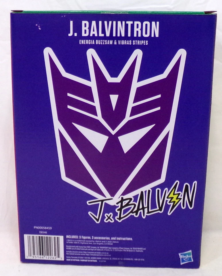 Hasbro 2021 Transformers J. Balvin Collab J. Balvintron completo con caja Foto 2 de 4