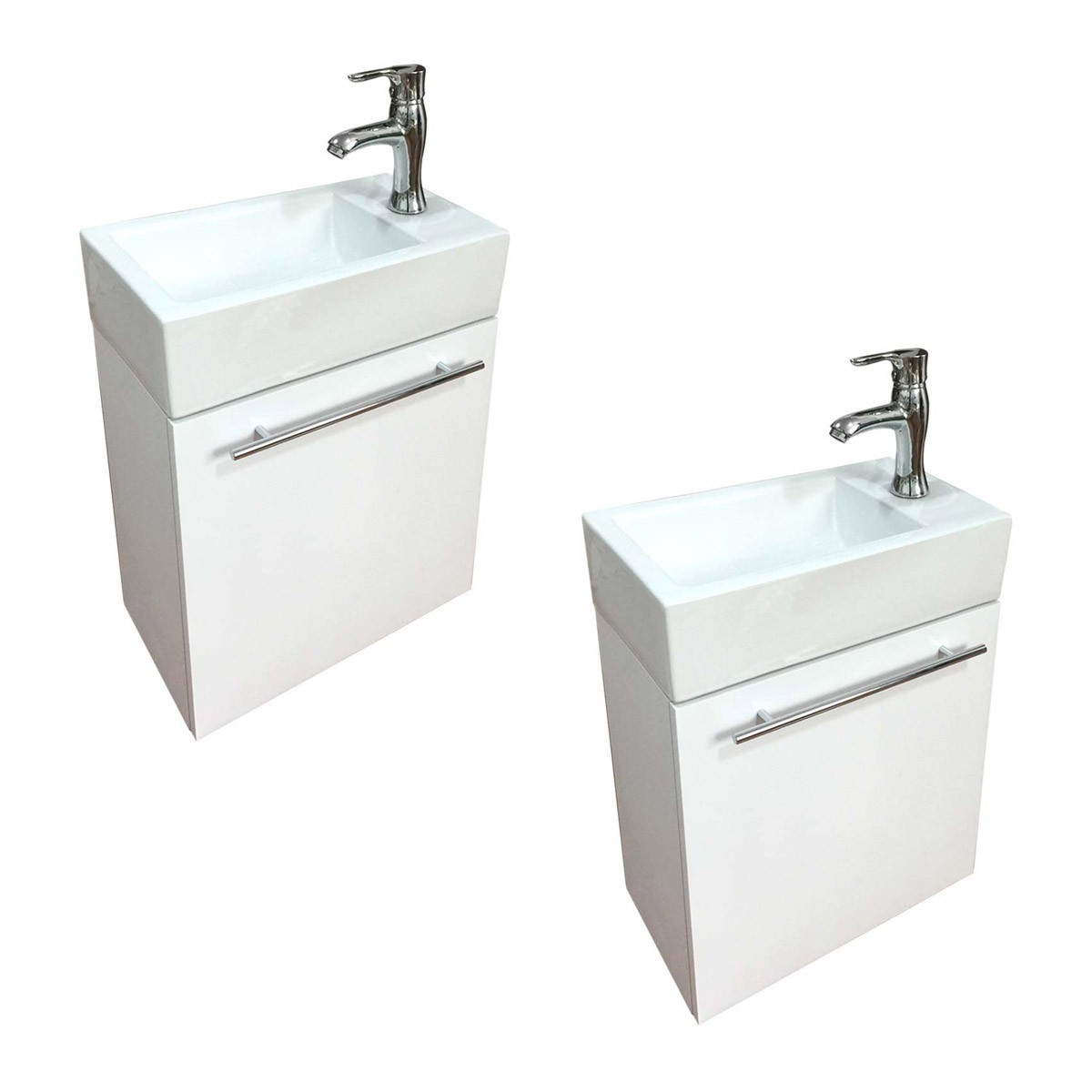 Dandi Wall Mount Cabinet Vanity Sink 17 3/4