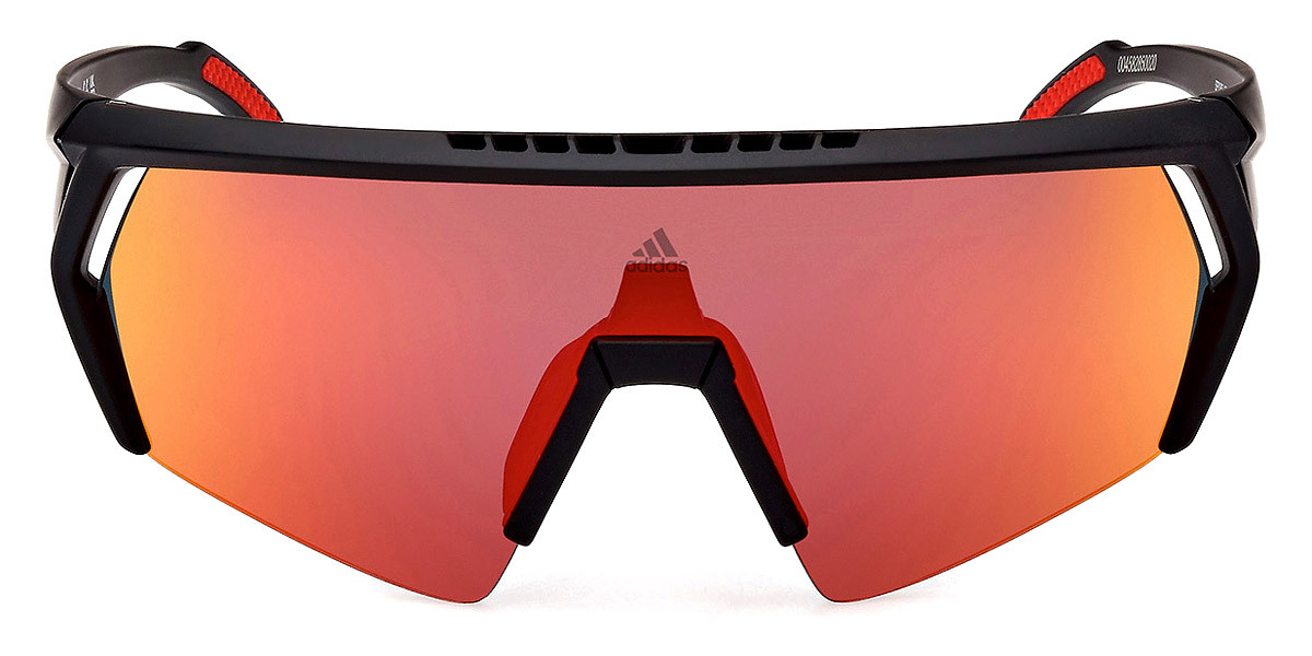 Солнцезащитные очки Adidas SP0063 Матово-черные Бордовые с зеркальным покрытием новые 100 оригинальные 13690₽