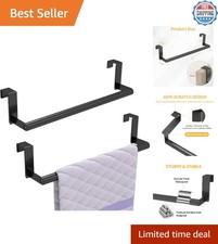 Durable Over Cabinet Towel Bar - 9" Stainless Steel Design with Brushed Finish