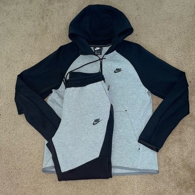 nike tech fleece Tracksuit - Black Grey - Medium - 928483- 805162-
