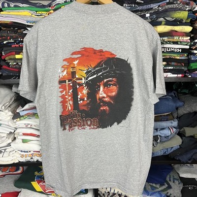Vintage 90s Jesus Passion For Our Sins Christian shirt Size Large Religious Y2K