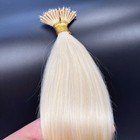 Nano Ring Remy Human Hair Extensions Keratin Nano Beads Platinum Blonde 20inch — photo 5