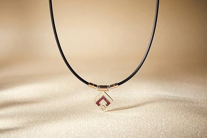 Colantotte TAO ARANmini Magnetic Necklace Red glitter Size LL