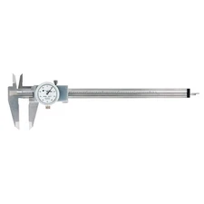 TESA BROWN & SHARPE 00589045 Dial Caliper,Stainless Steel,White 49U607