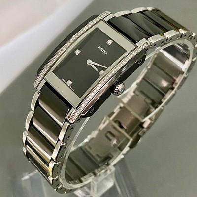 Damen Original Rado Integral Diamant Keramik Designer Uhr R20217712 UVP 4050£