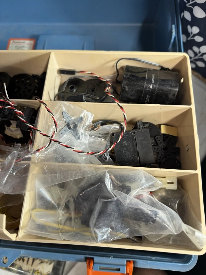 Flambeau 1822 Adventurer Tackle Box Filled w/ Assorted RC Parts/Tools Repair Box - Image 3 of 4