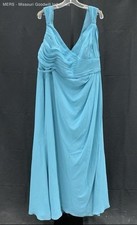 Alfred Angelo Women's Teal Dress Straps Formal Gown Size 10 UK 13 EU 38