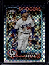 2024 Topps Chrome Mookie Betts X Fractor #296 Dodgers