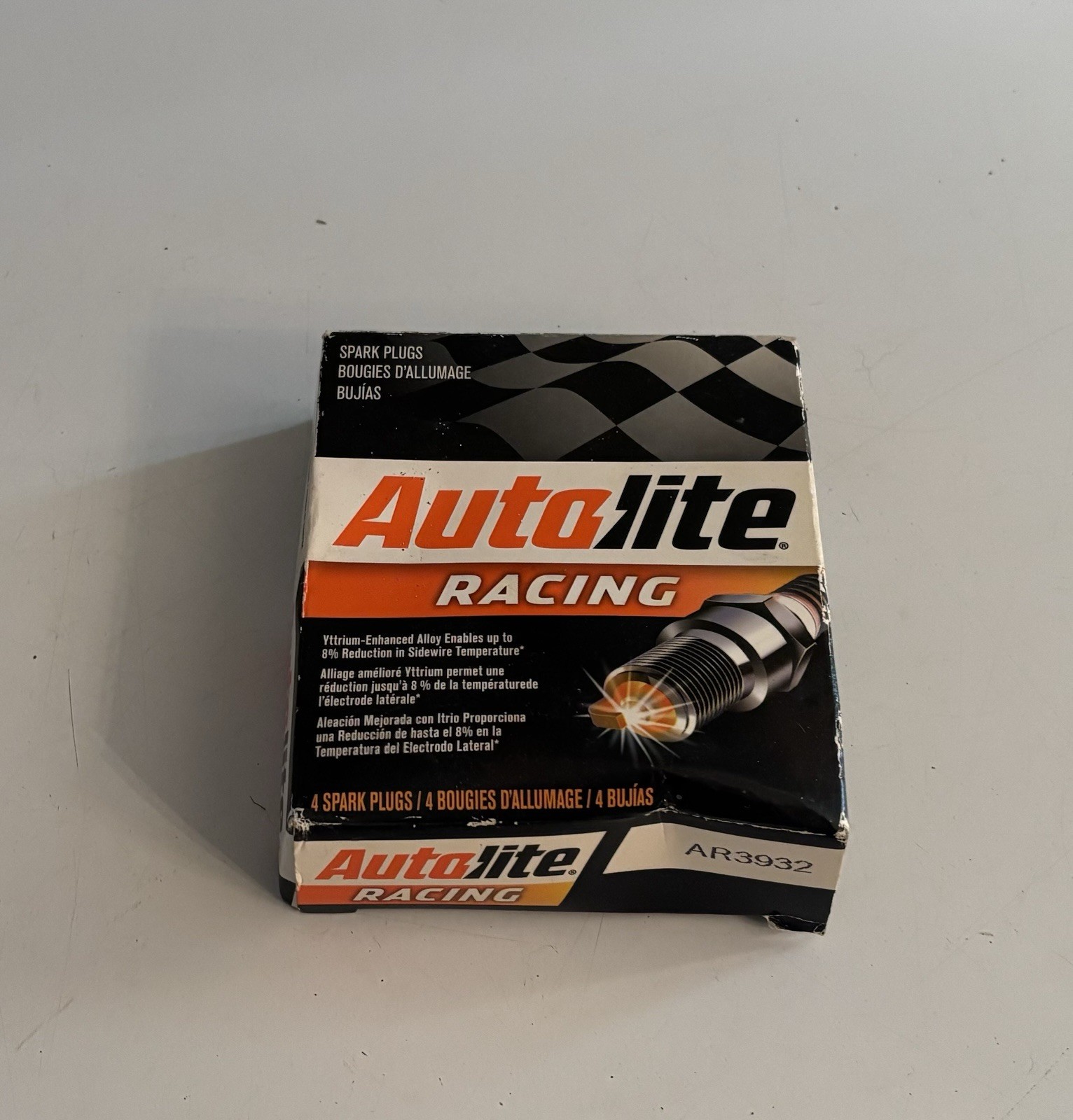 4 PACK AUTOLITE AR3932 Racing Spark Plug