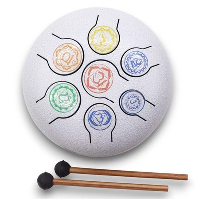 Med Hapi Trommel 7 Chakra - 17x13cm