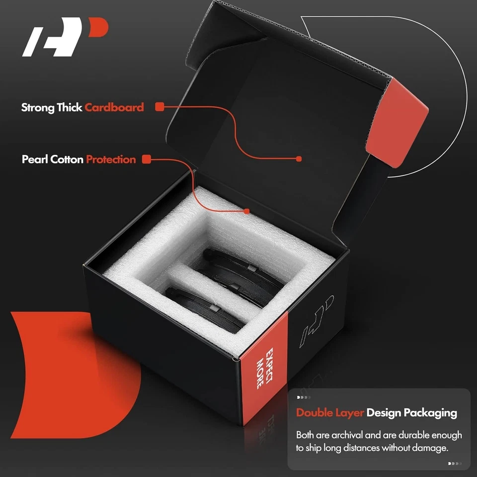 Front & Rear Ceramic Disc Brake Pads Set Compatible with Select Mercedes-Benz - Image 2 of 4