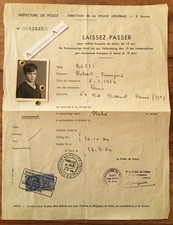 ● Robert François Rossi born 1954 authorized to travel to Italy Laissez Passer