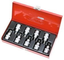 Torx Schraubendreher Eins&auml;tze 1/2" T20-T60 9 St&uuml;ck KS Tools 922.1802