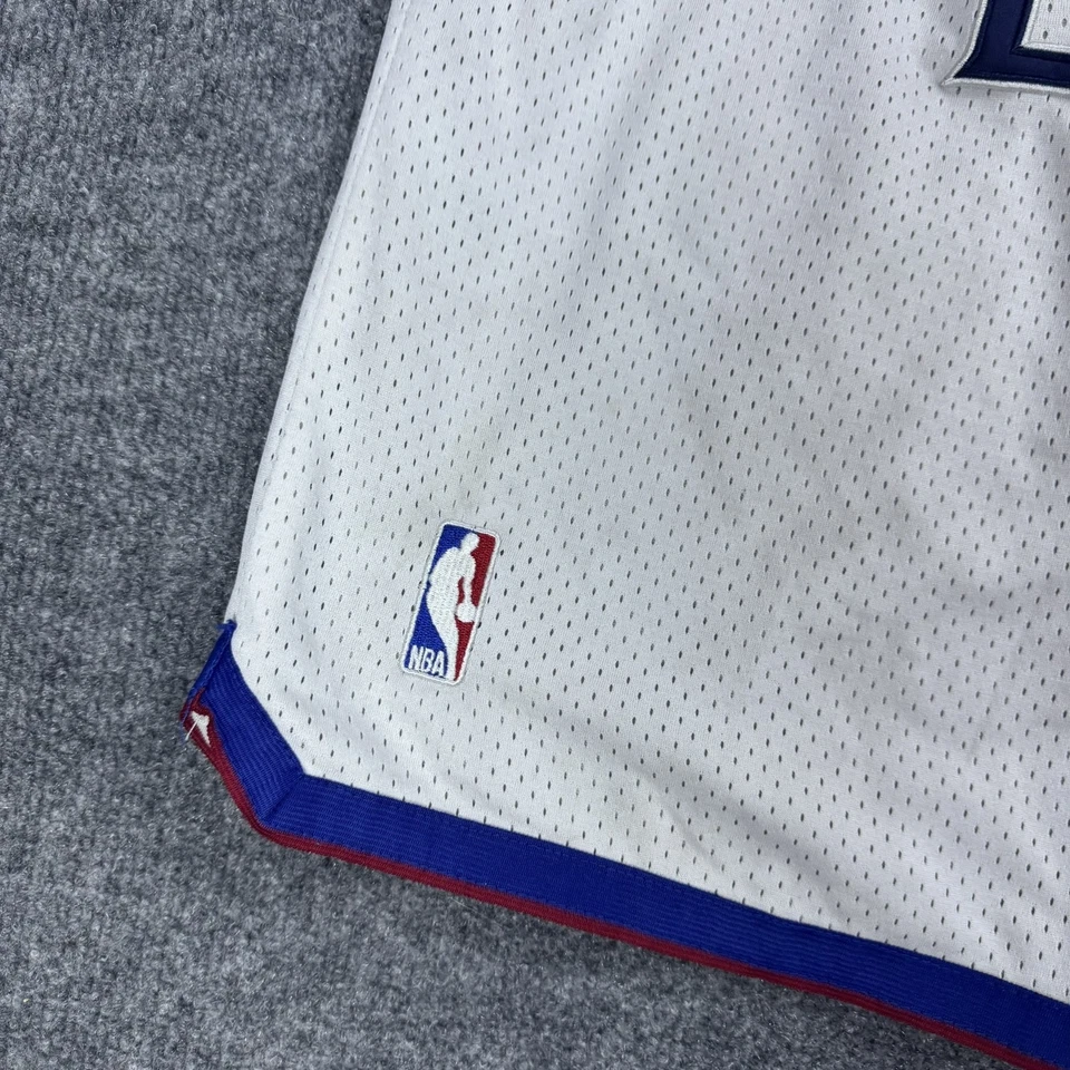 Pantalones Cortos Washington Bullets Para Hombre Grandes Blanco Azul Rojo NBA Baloncesto Just Don EE. UU. Foto 2 de 4