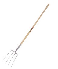 Forca a 4 denti con manico per letame 135 cm Kerbl