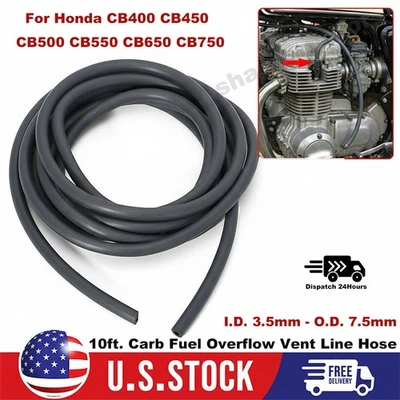 Fuel Tank Gas Line Hose Kit With Clips – Fits Honda C70 C90 C110 C200 CA102 – Autoclan1987