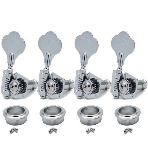 4Pack Jazz Bass Guitar Vintage Open Bass Tuners Right Tuning Gegs Machine Heads - Picture 6 of 25