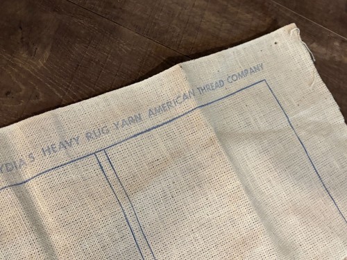 VTG American Thread Company Rug Foundation Numbered Rose Design Arts & Crafts - Picture 4 of 8