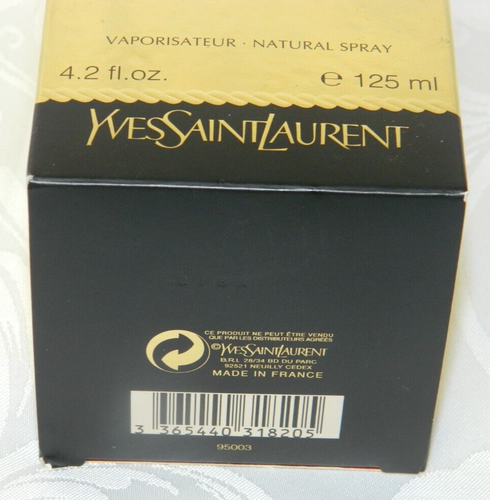 YVRESSE Eau de Toilette YVES SAINT LAURENT 4.2 oz / 125 ml Large Size RARE! - Picture 8 of 12