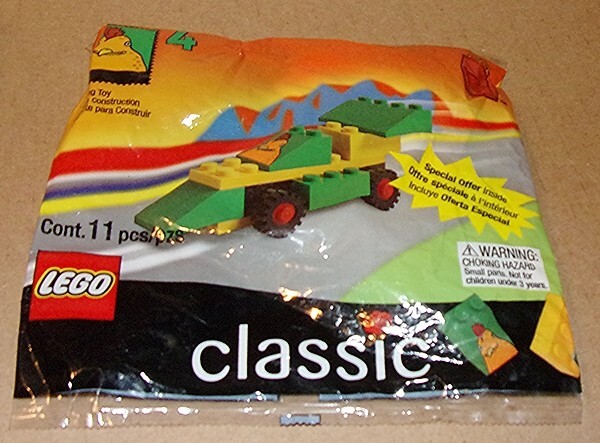1995 LEGO Classic Chicken Race Car McDonald's Toy New Sealed